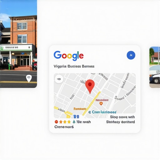 Google My Business profile with embedded maps and local SEO keywords in Virginia Beach