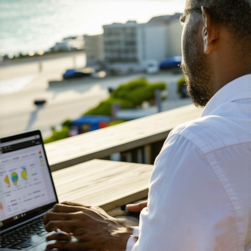 SEO professional working on local Virginia Beach business optimization