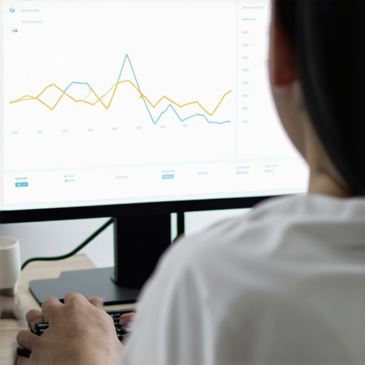 Person reviewing SEO analytics on a computer for Virginia Beach local rankings.