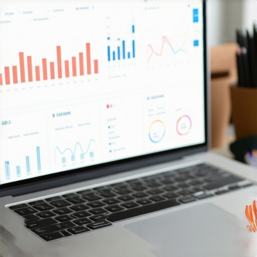 Laptop showing local SEO analytics dashboard for Virginia Beach