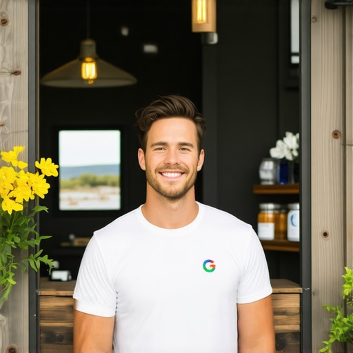 Business owner updating Google My Business profile in Virginia Beach