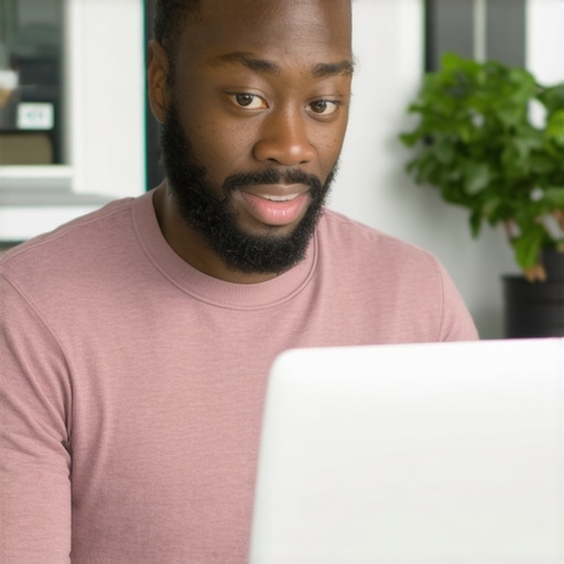 Optimizing Google My Business in Virginia Beach Business owner updating GMB profile on laptop with Virginia Beach storefront in background