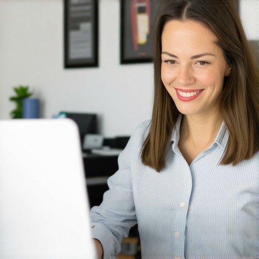 Virginia Beach business owner updating Google My Business profile with detailed information.