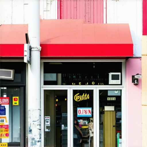 Customer walking into a Virginia Beach shop with clear signage